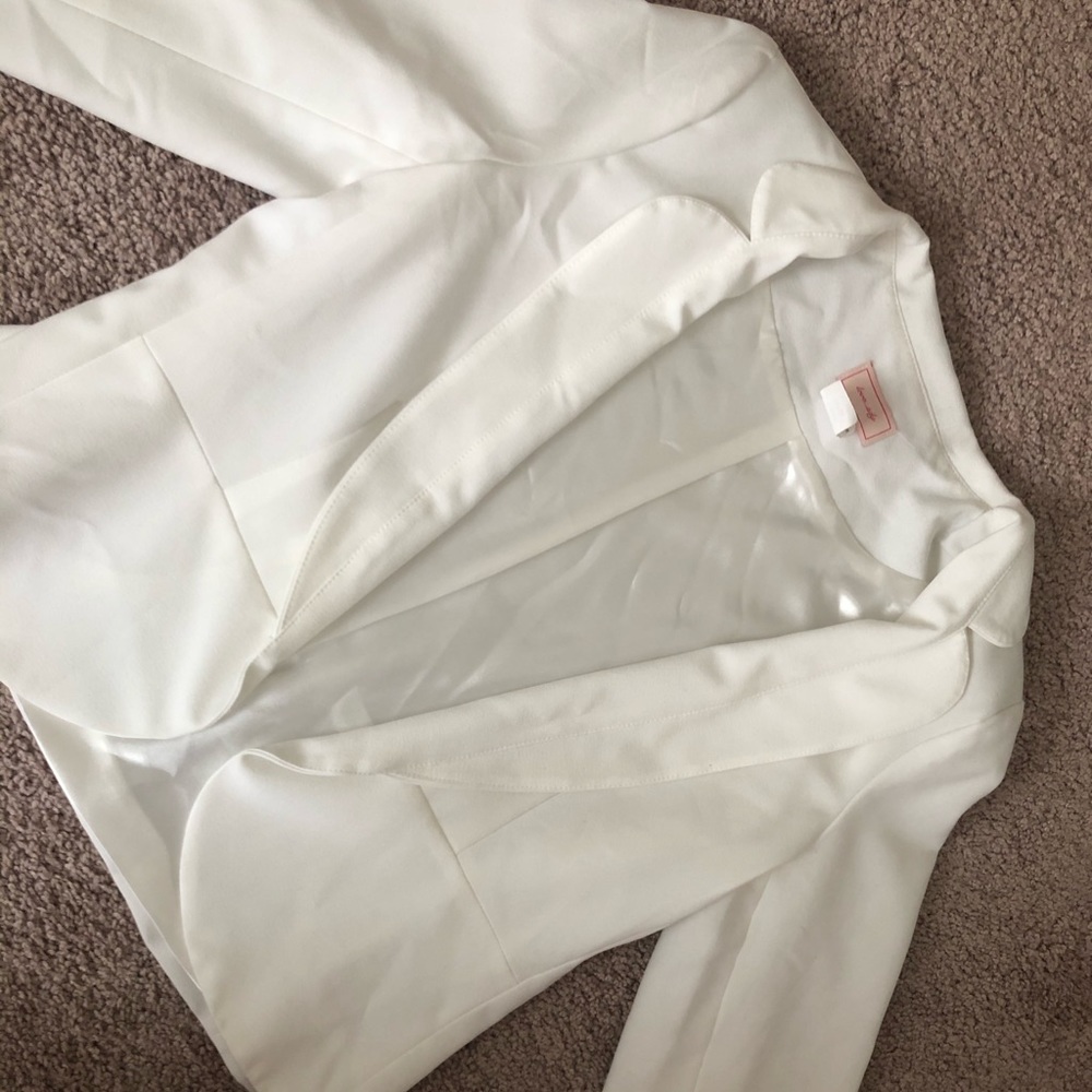 Formal white blazer